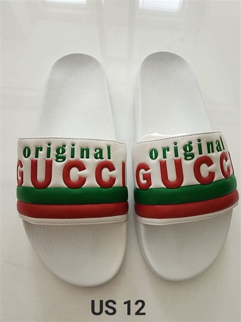 gucci diamond suede slides|Gucci original slides.